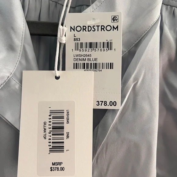 NWT Frame Button Up Silk Top - Picture 7 of 8